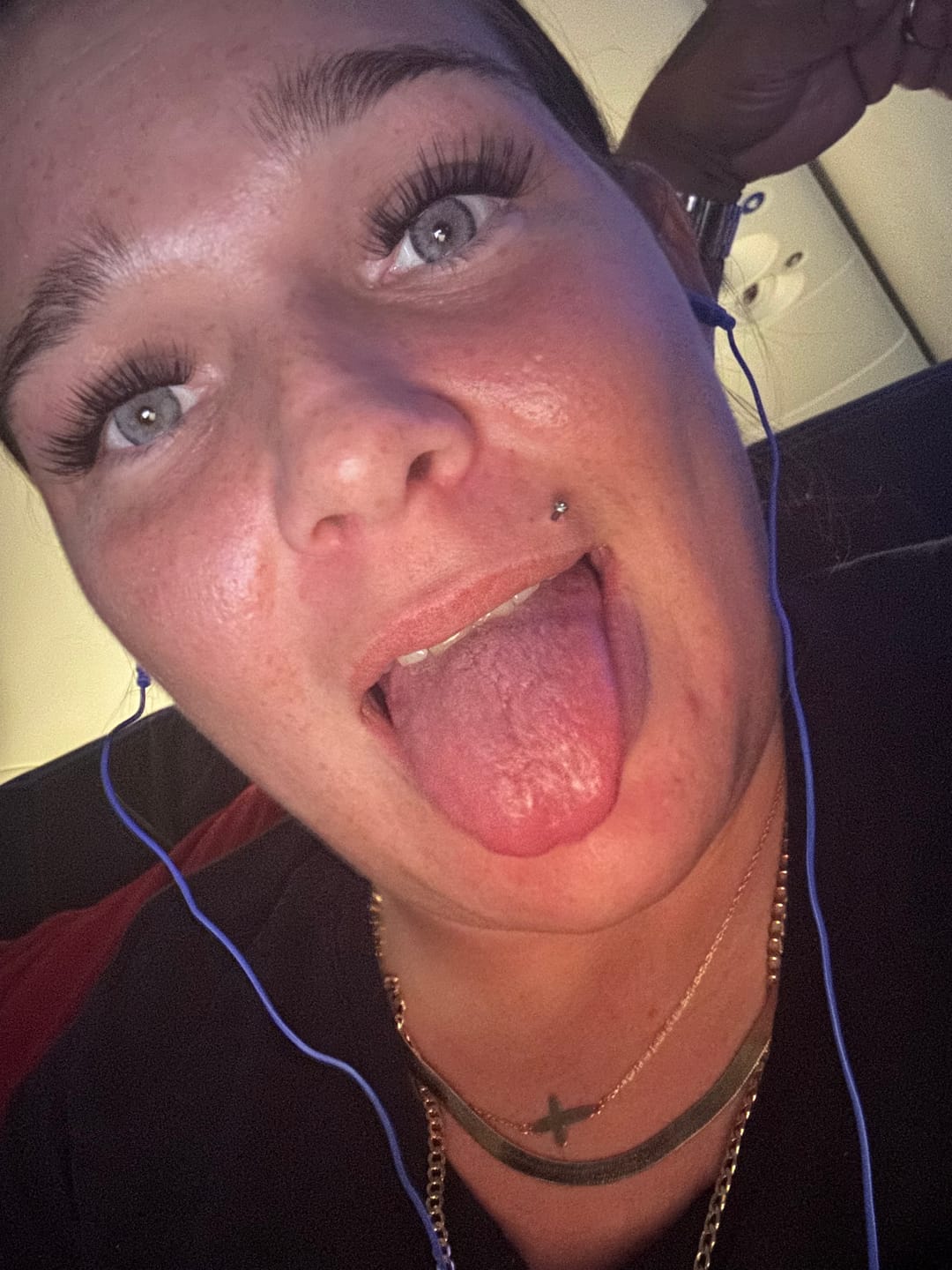 Customer photo review of Cyrene Gray Prescription Coloured Contact Lenses