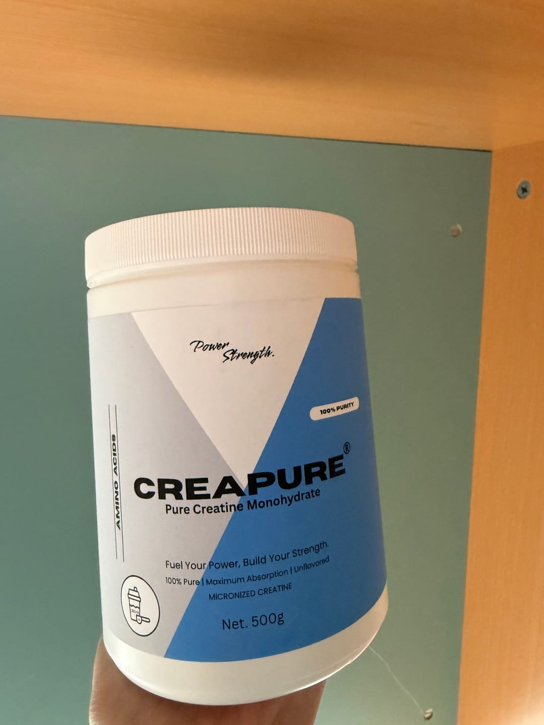 Customer photo review of Creapure® Monohydrate (500g)