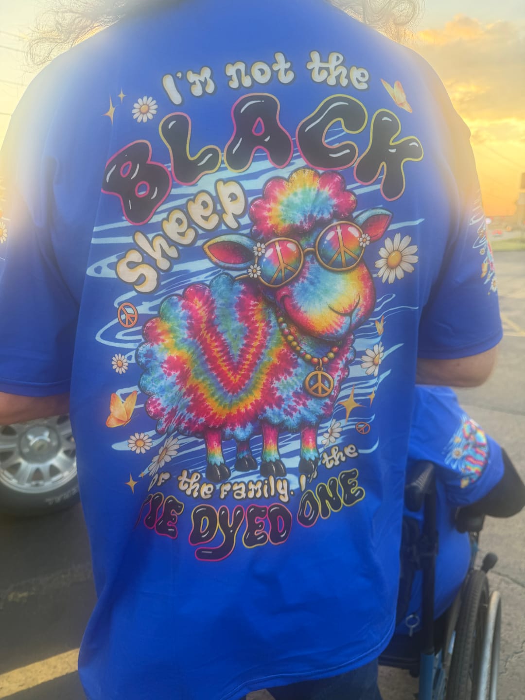 Customer photo review of I'M NOT THE BLACK SHEEP DAISIES ALL OVER PRINT - TLTW1007263