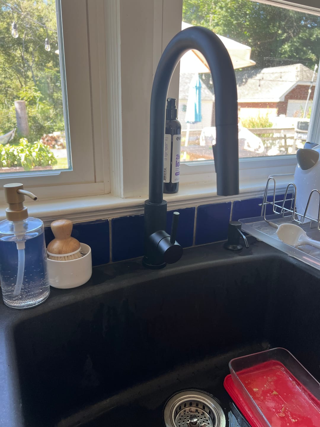 Customer photo review of Imperium Touch Kitchen Faucet with Gooseneck Pull-Down Sprayer