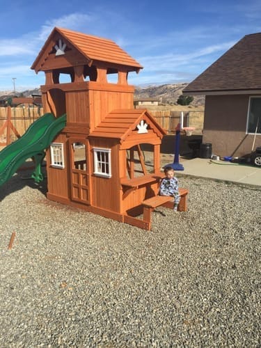 Customer photo review of Backyard Discovery Shenandoah Swing Set