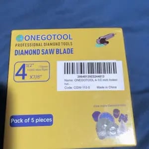 Customer photo review of Taglio Preciso Dischi Abrasivi Indistruttibili per Smerigliatrice
