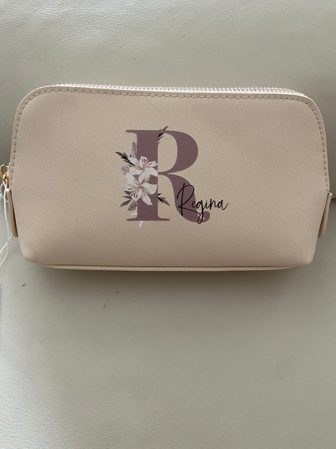 Customer photo review of Deine Initiale - Individuelle PU Kosmetiktasche