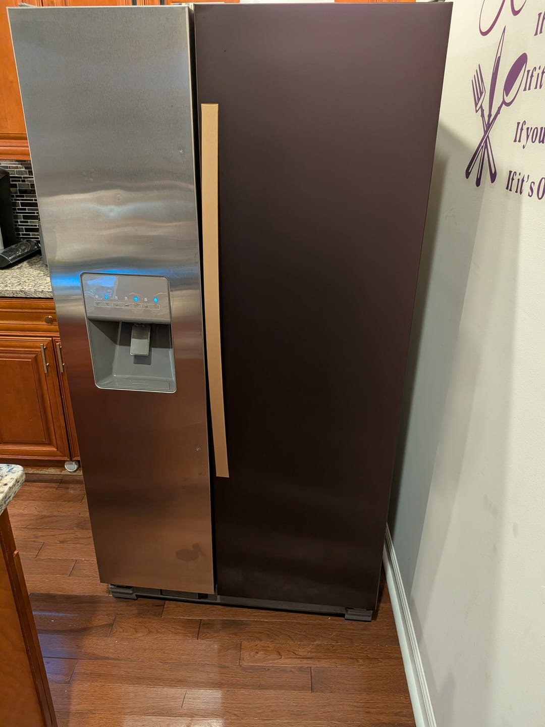 Customer photo review of Matte Plum Purple Vinyl Car Wrap