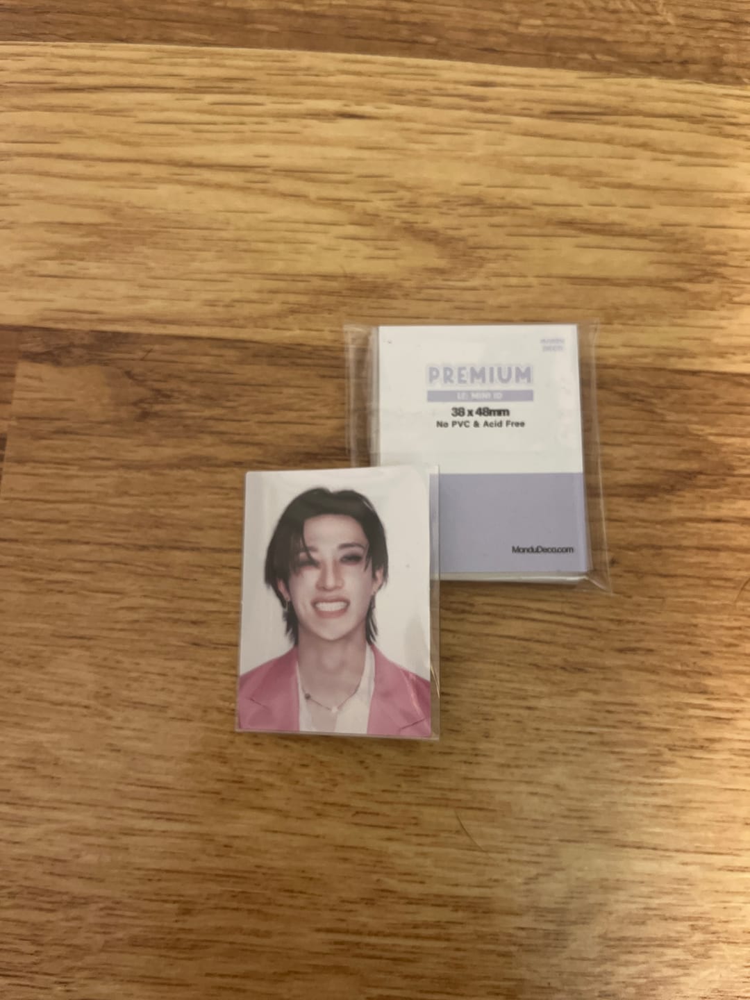 Customer photo review of PREMIUM MINI ID SLEEVES