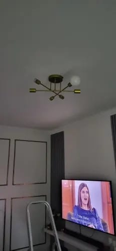 Customer photo review of Iron Ring Chandelier for Dining Table, 25 to 90 cm, Black