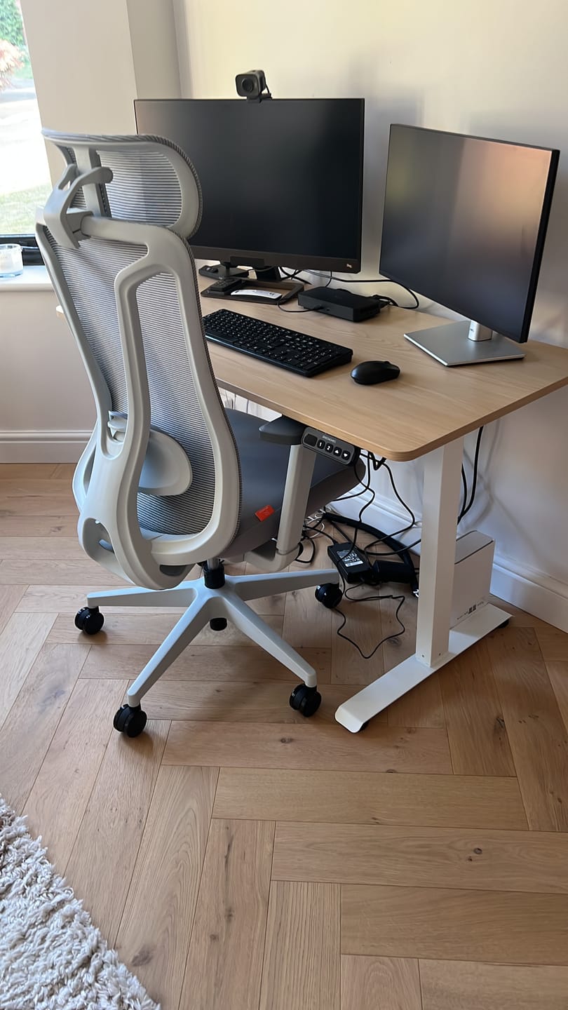 Customer photo review of Electric Standing Desk For Home & Office