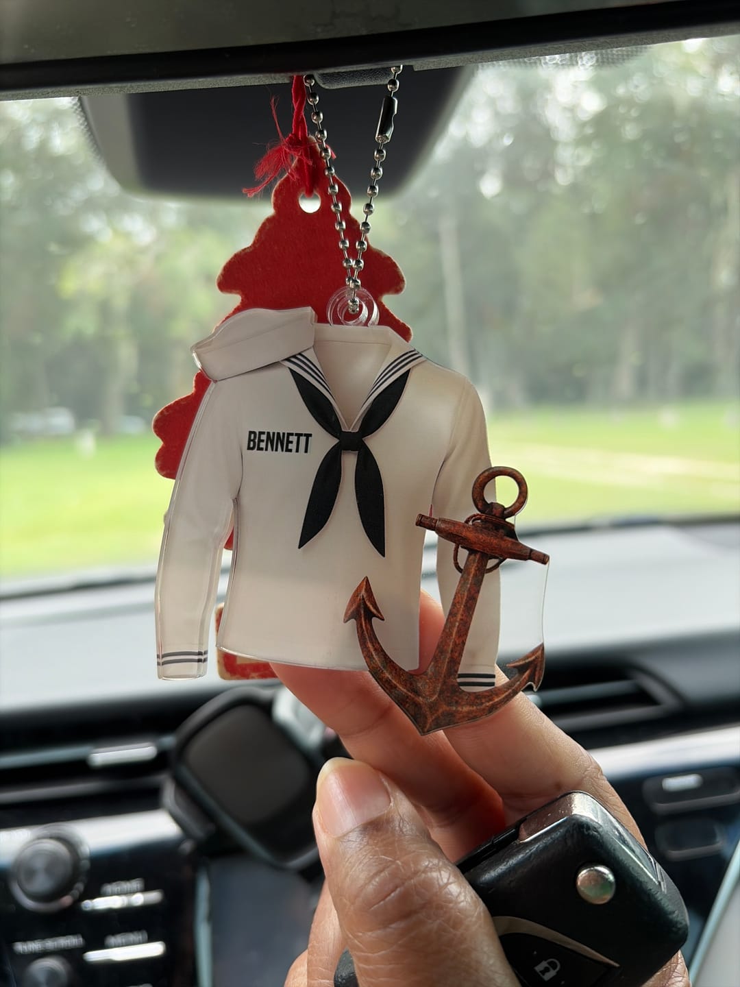 Customer photo review of Marine Army Airforce Air Force Navy Uniform Personalized Acrylic Ornament