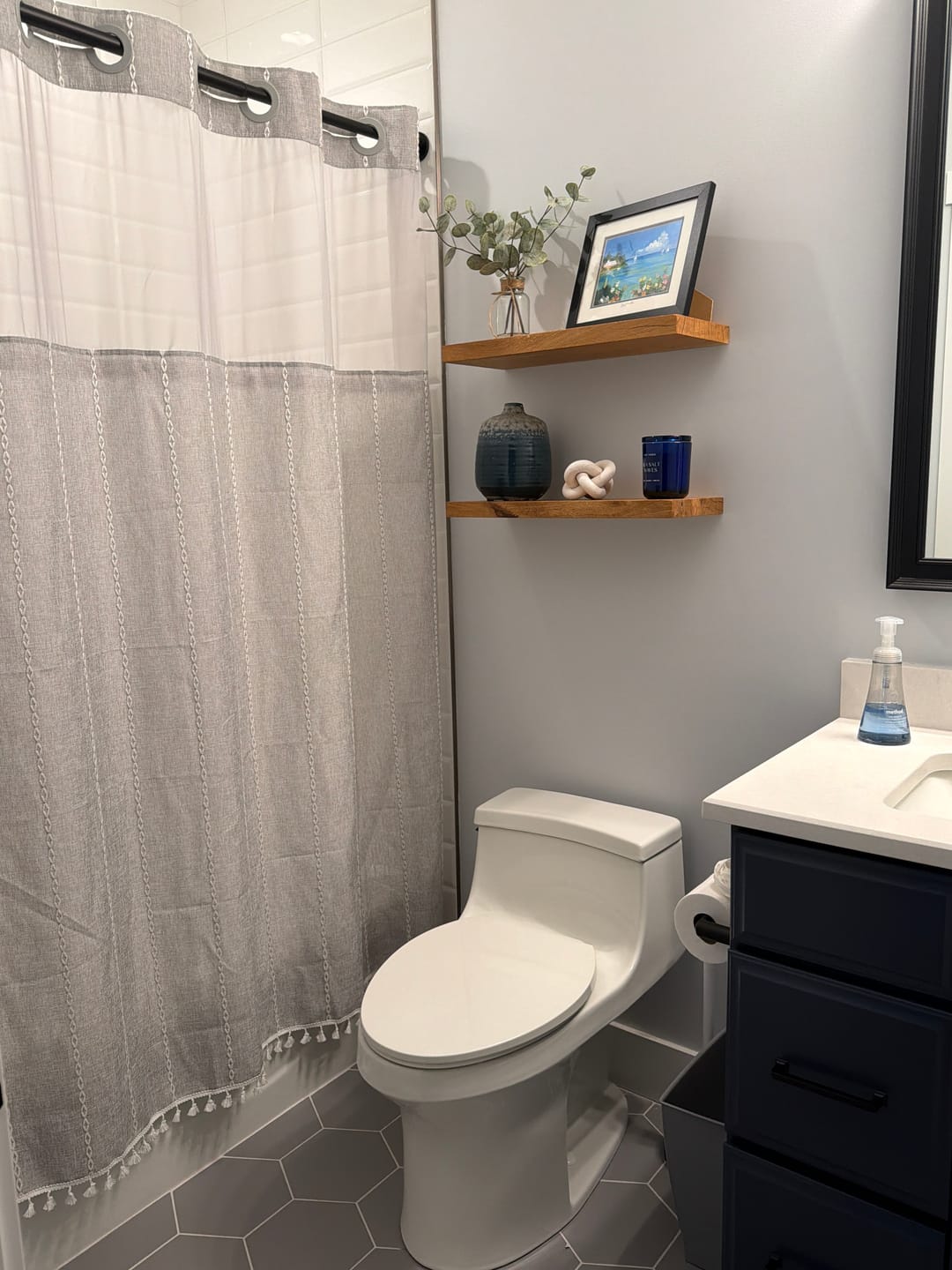 Customer photo review of Oak Square Edge Shelf