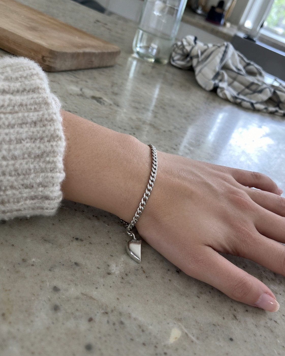 Customer photo review of Magnetic Heart Bond Matching Bracelet Set
