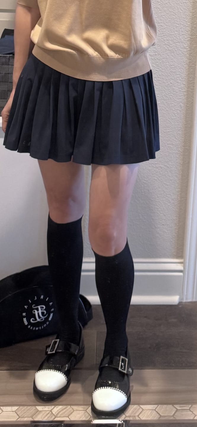 Customer photo review of Pearl Pointed Mary Jane Golfshoes (Black)