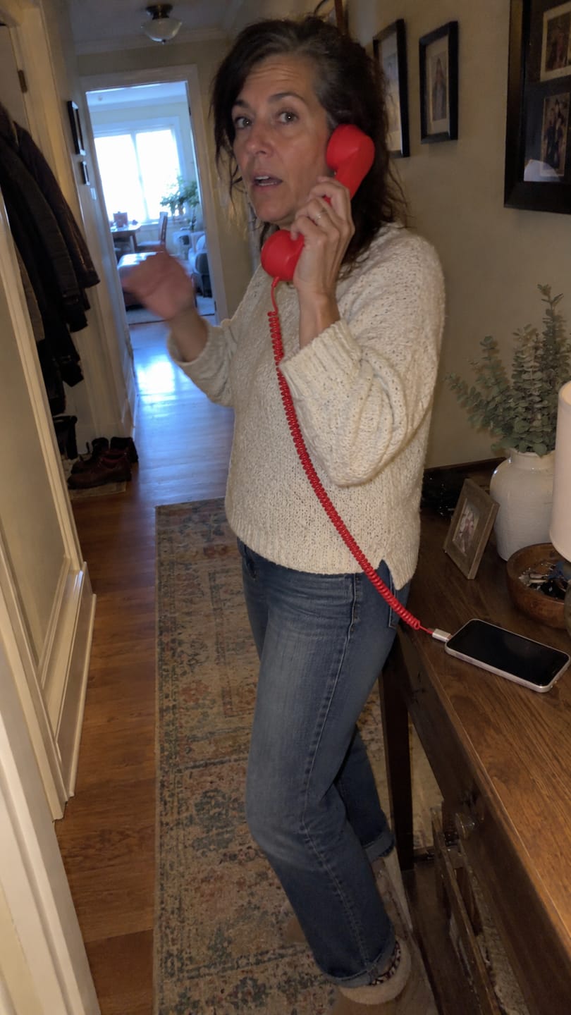 Customer photo review of Retro Corded Telephone Handset