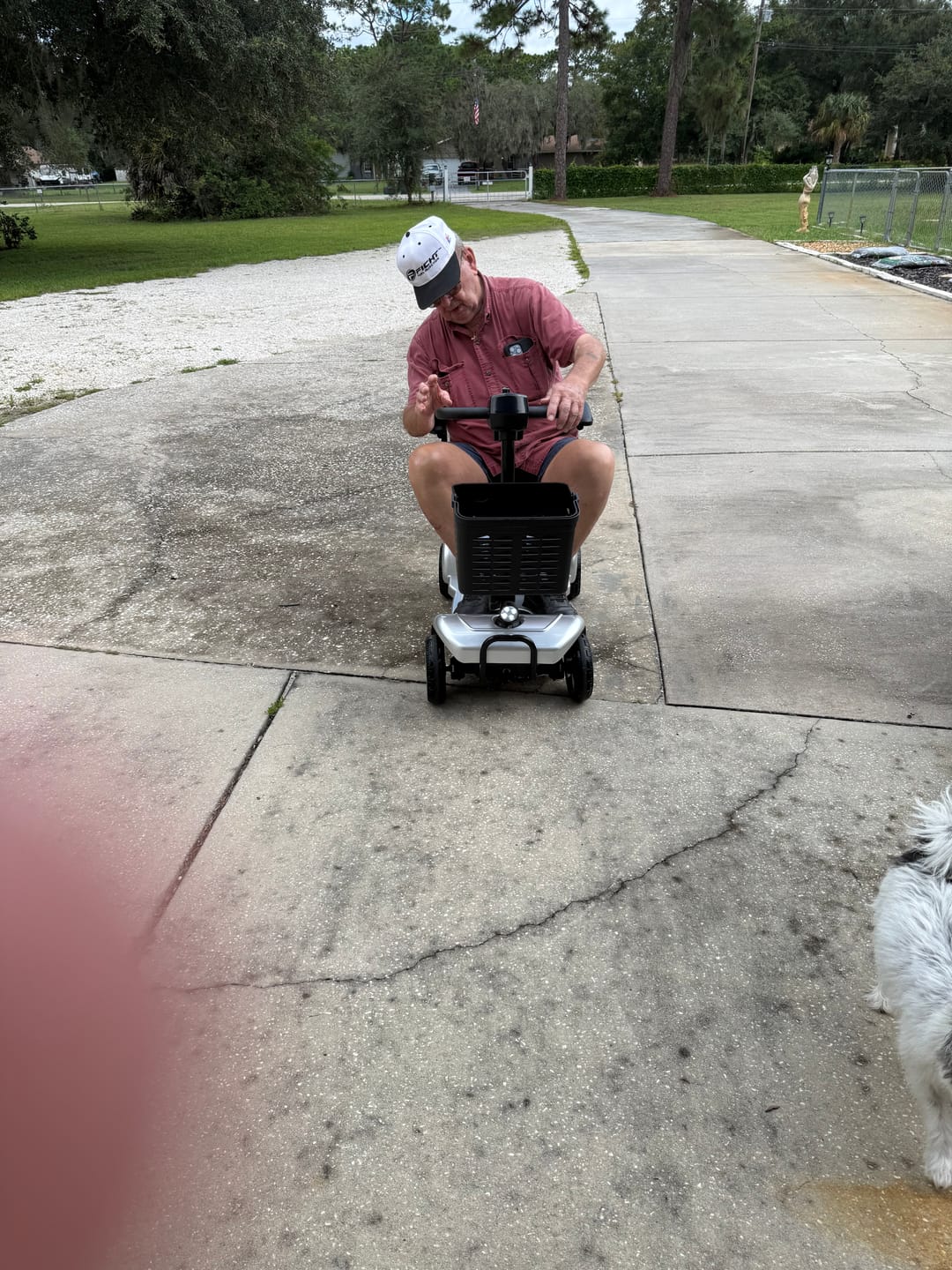 Customer photo review of Foldable 4-Wheel Electric Travel Scooter with 20-Mile Range & 330 lbs Capacity