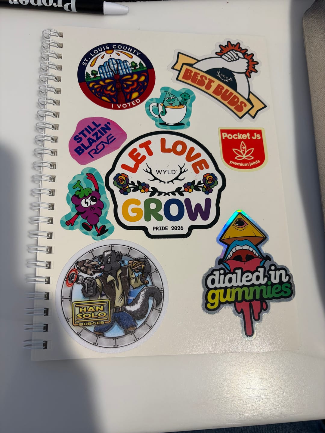 Customer photo review of The Unused Sticker Book