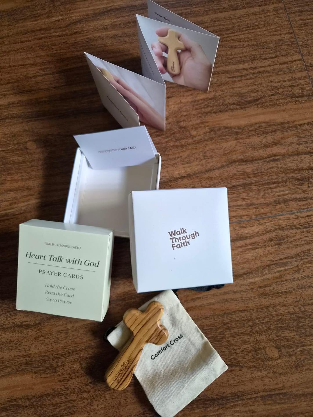 Customer photo review of Complete Comfort Cross Gift Set | Made in the Holy Land | Includes the Heart Talk with God™ Prayer Cards (Limited Time Only)