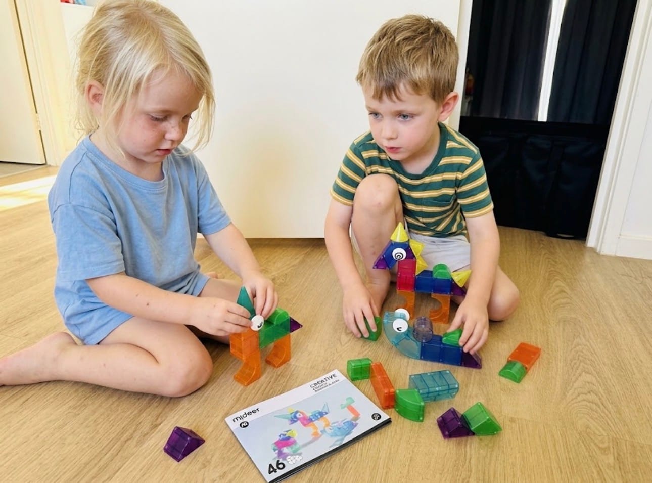 Customer photo review of Mideer Magnetic Building Cubes 46P