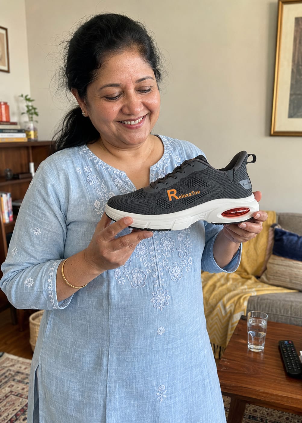 Customer photo review of RelaxaToe™ Pro — 12-Hour Shift Shoes for All-Day Foot, Knee & Back Pain Relief
