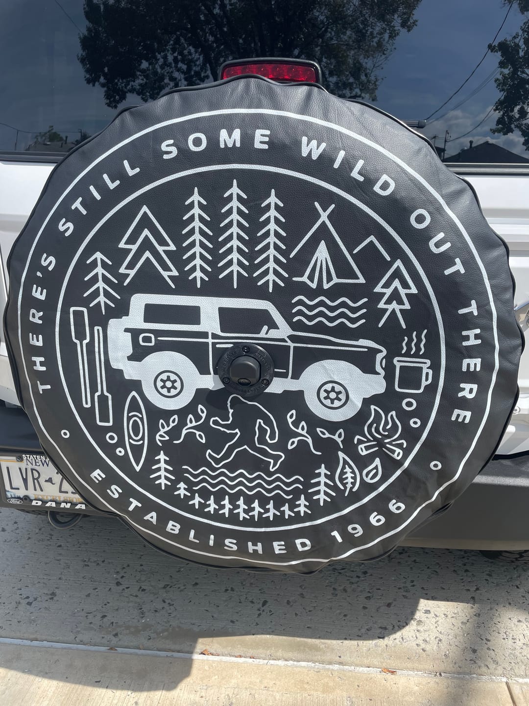 Customer photo review of Wild Doodle Tire Cover