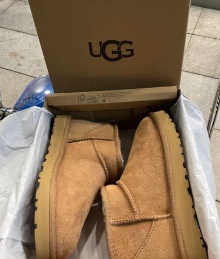 Customer photo review of UGG Classic Ultra Mini Chestnut – Women's