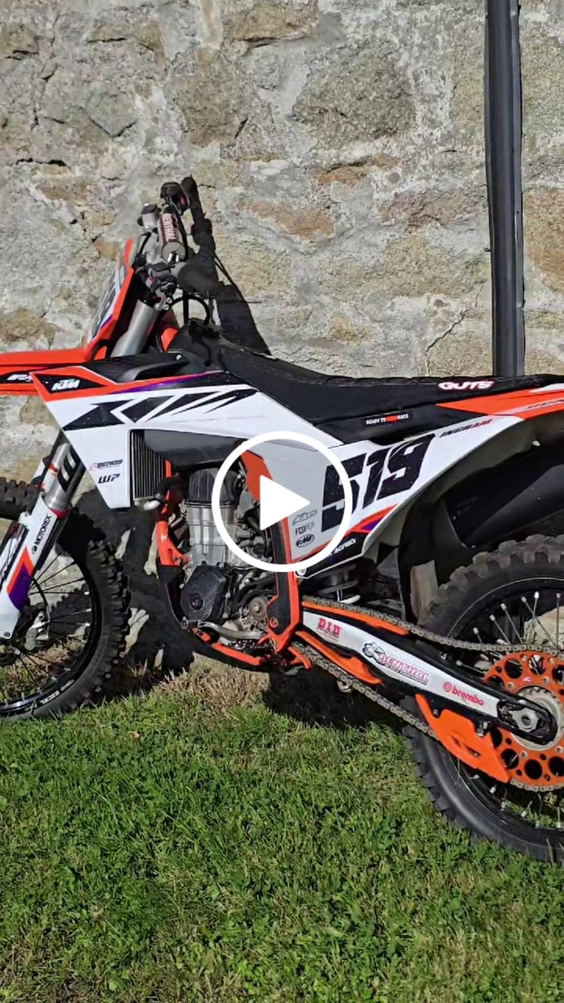 Customer video review of KTM Graphics Kit - Envy Orange/White/Purple