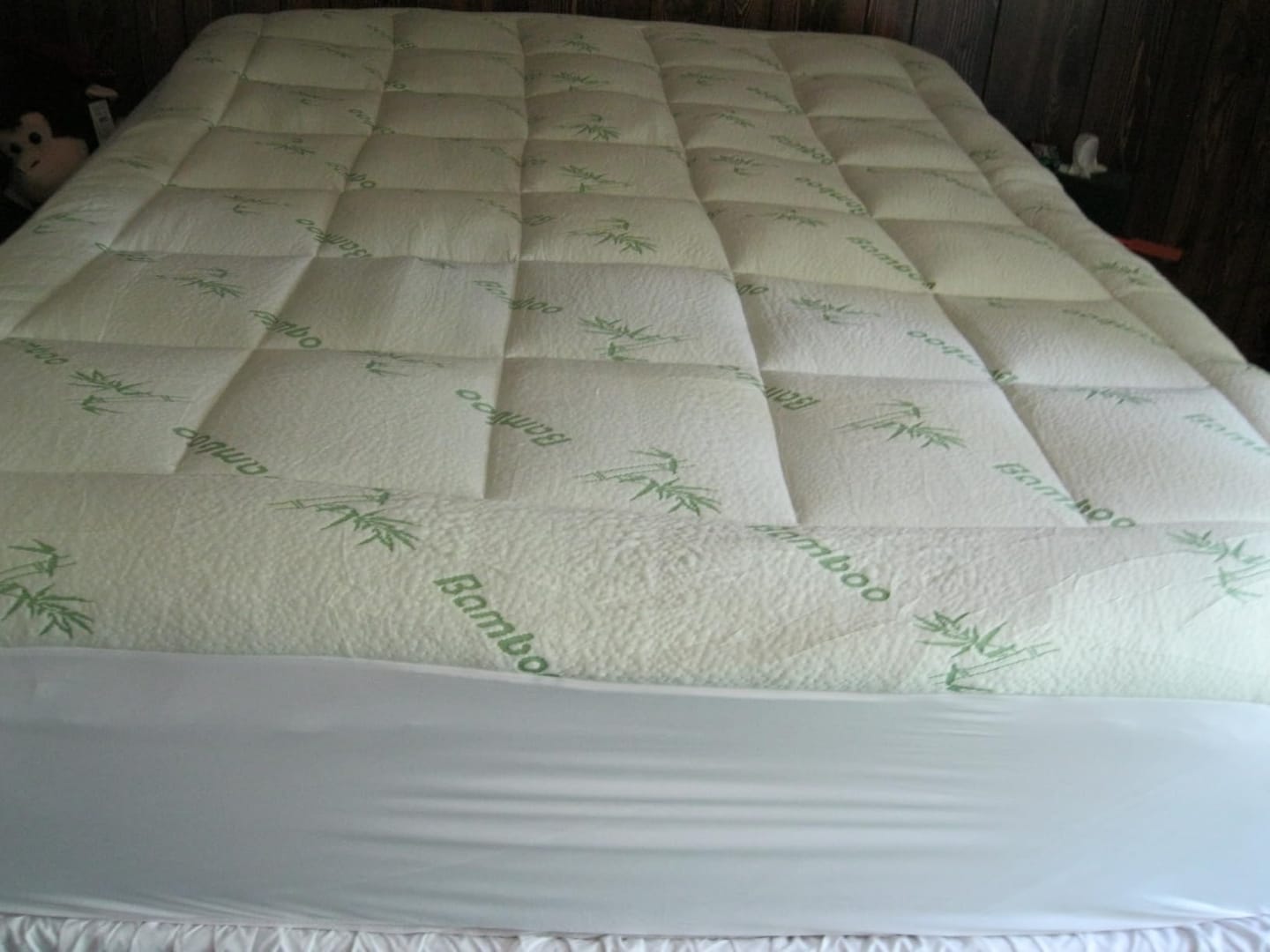 Customer photo review of Surmatelas en viscose de bambou