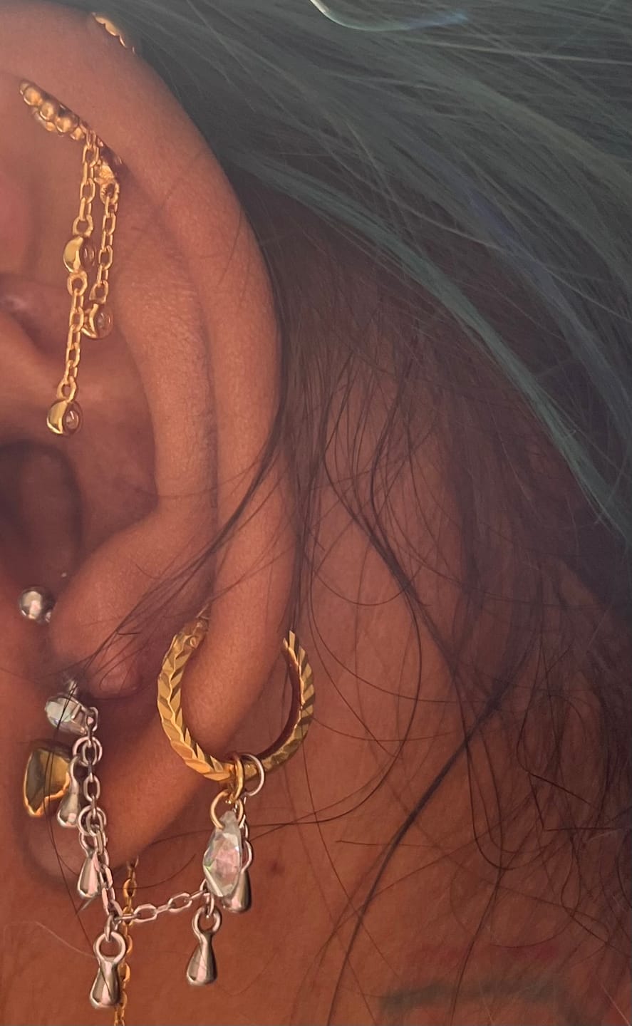 Customer photo review of Teardrop Crystal Charm - Mystic