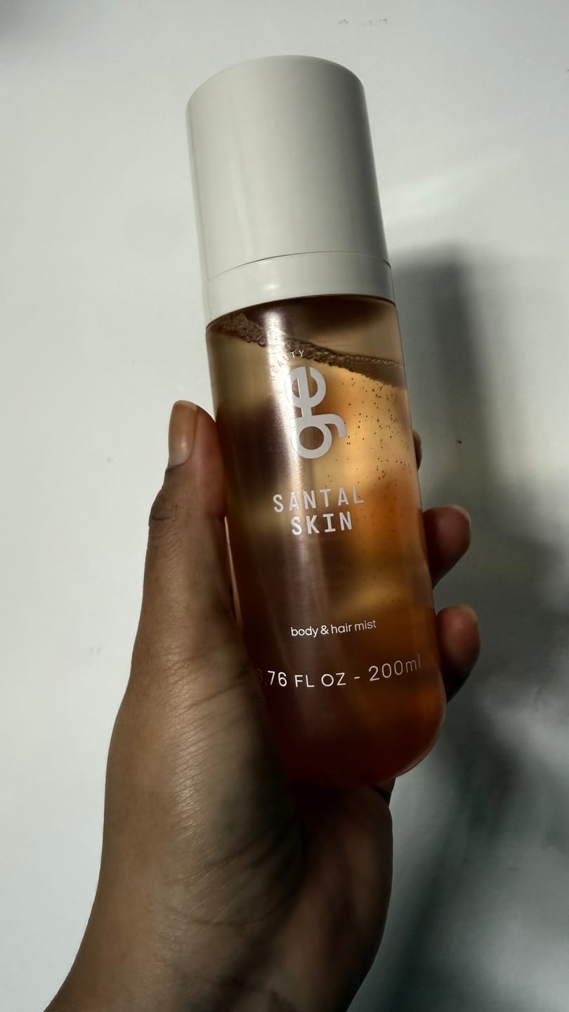 Customer photo review of santal skin | body & hair mist