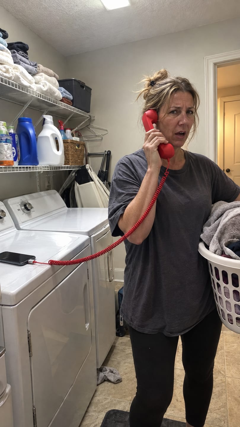 Customer photo review of Retro Corded Telephone Handset