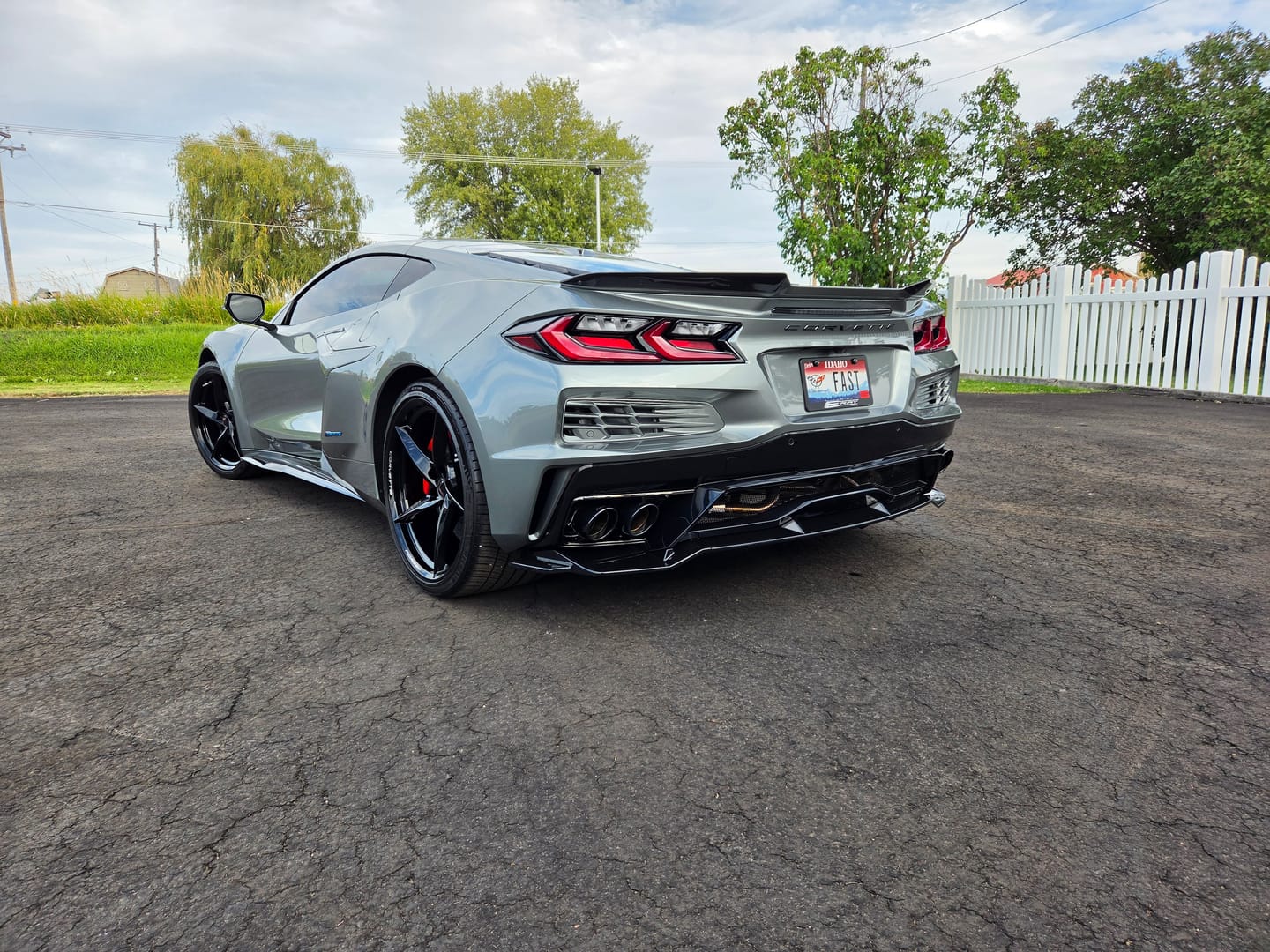 Customer photo review of Corvette C8 Rear Diffuser Lip