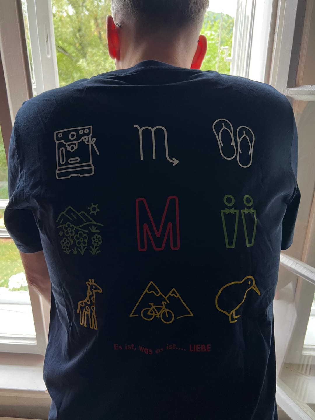 Customer photo review of Personalized Premium T-Shirt Made from Organic Cotton – Unisex
