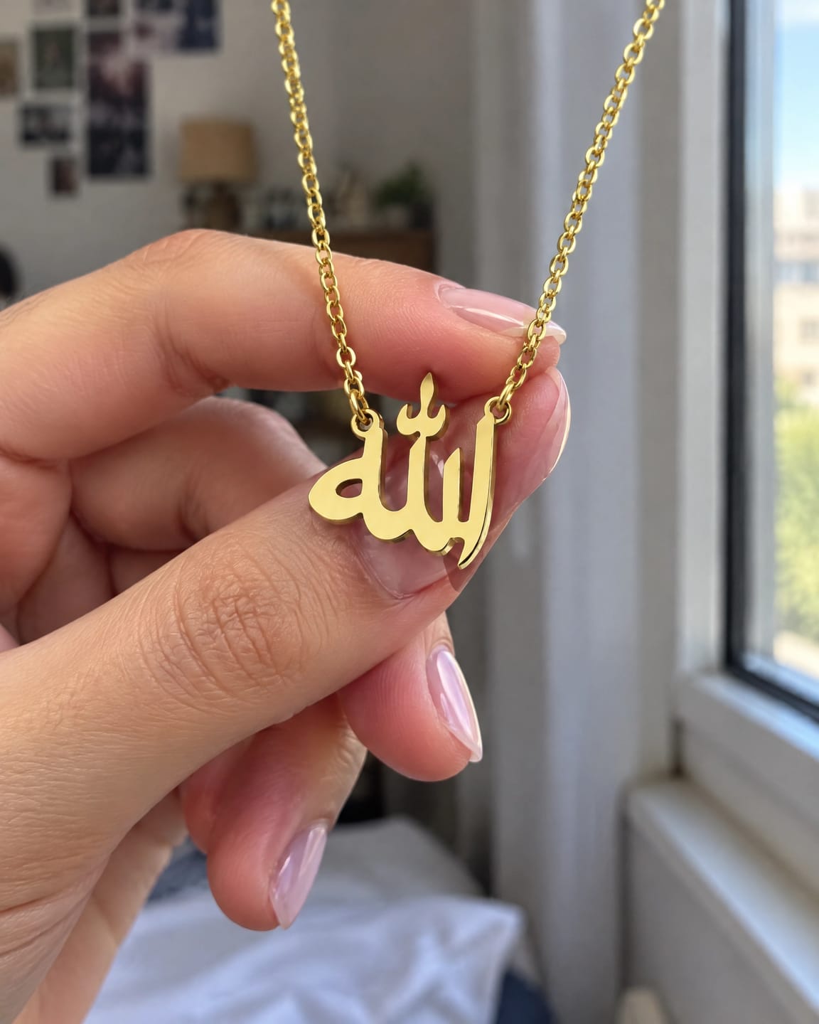 Customer photo review of Colgante con la palabra Allah