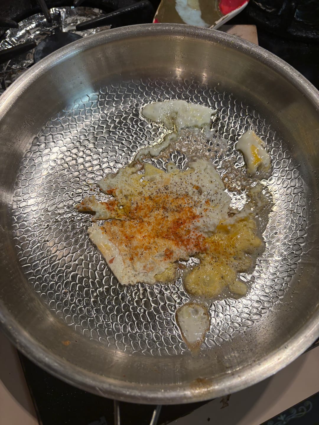 Customer photo review of Pure Titanium Pro Hammered Pan