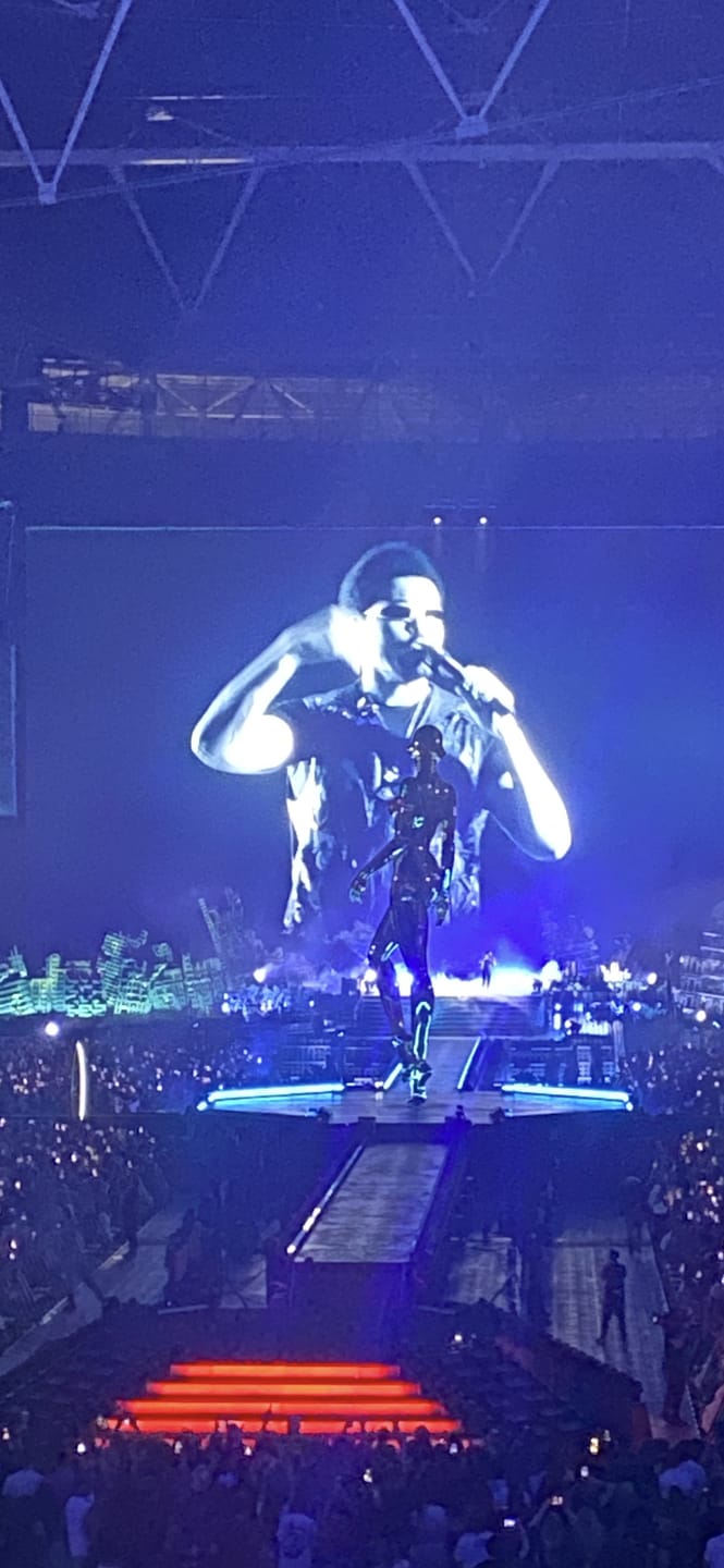 Customer photo review of The Weeknd - Personalised Newspaper Style Concert Poster