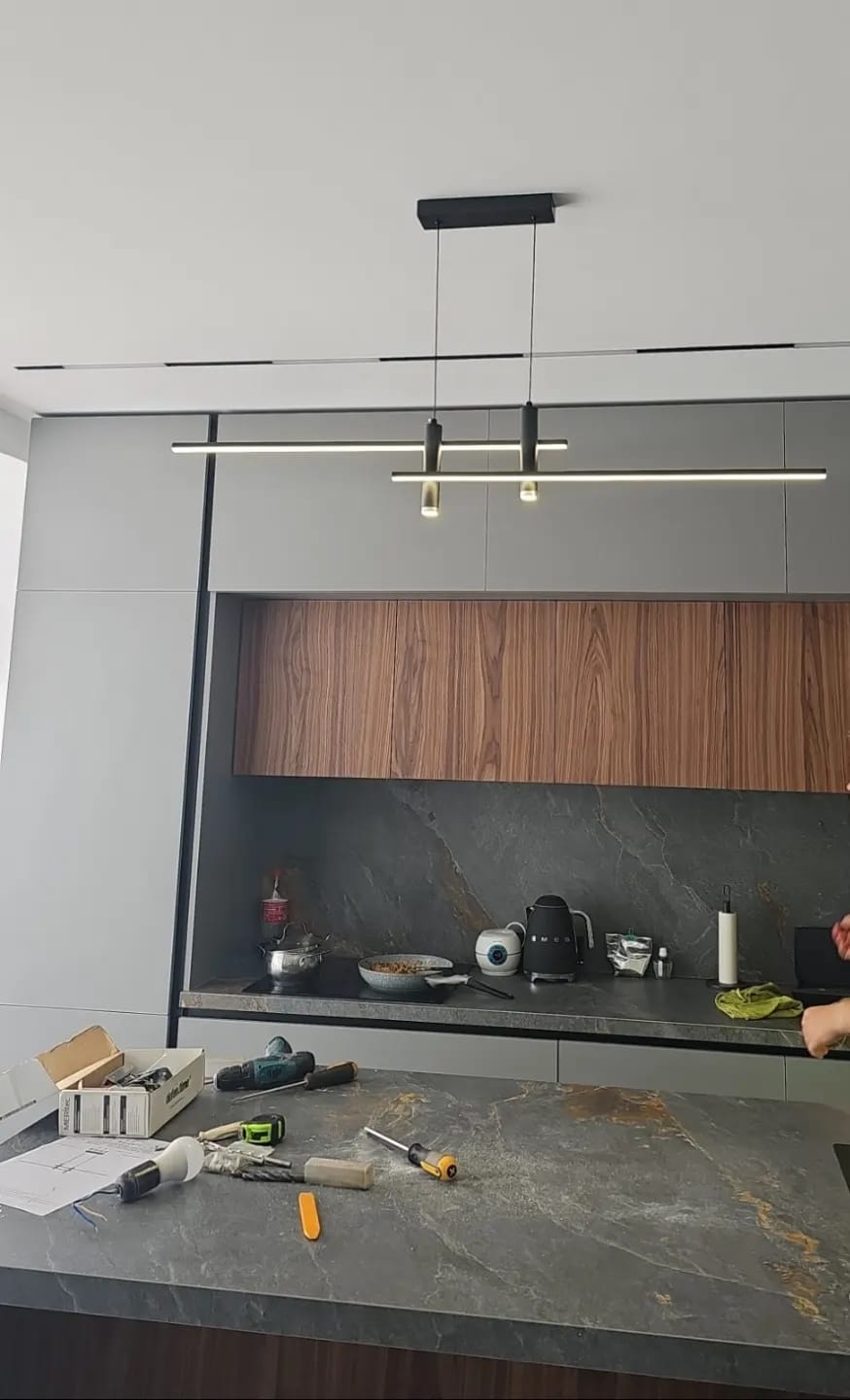 Customer photo review of Bar Pendant Light for Kitchen Island, 80 to 120 cm LED