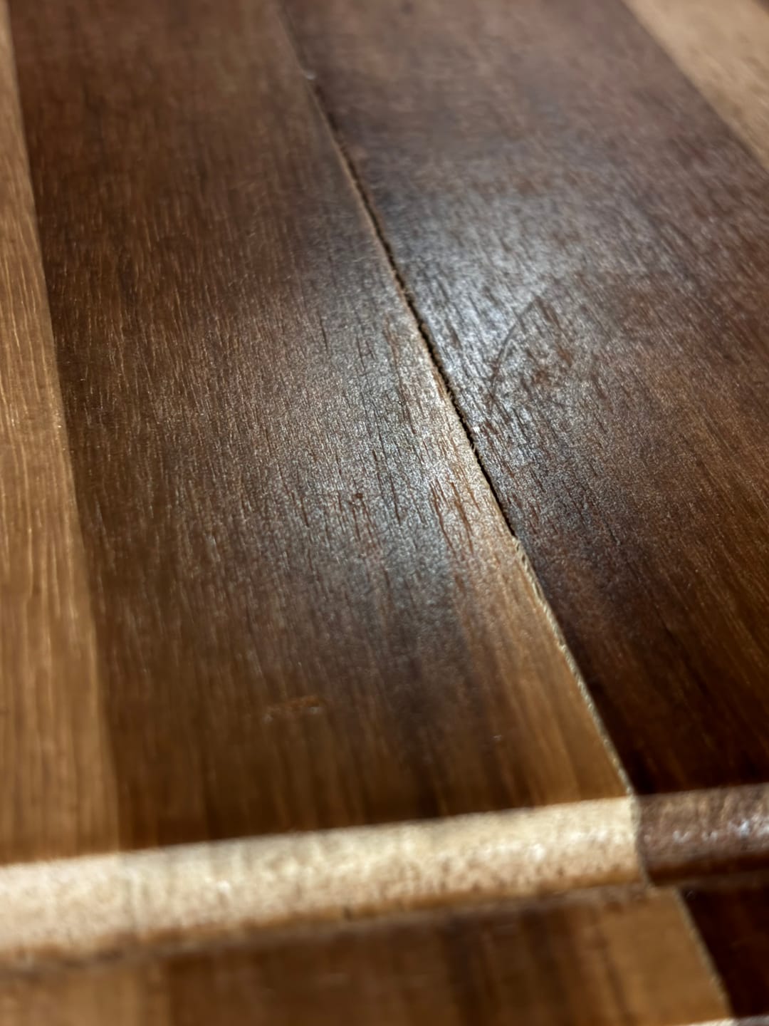 Customer photo review of Tabla Madera para picar con Bandeja De Acero Wayu