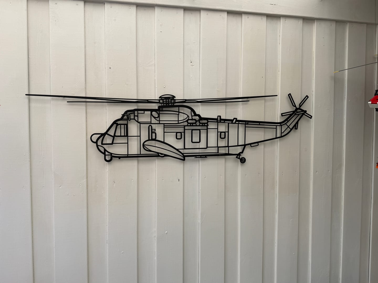 Customer photo review of S-61A-1 Sea King 2010 Silhouette Metal Wall Art