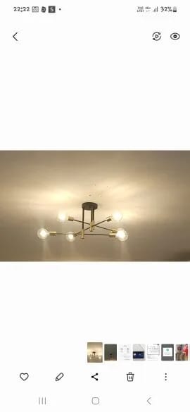 Customer photo review of Iron Ring Chandelier for Dining Table, 25 to 90 cm, Black