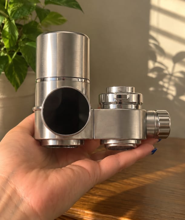 Customer photo review of PureGlow — The UV Faucet Filter for Clearer Skin