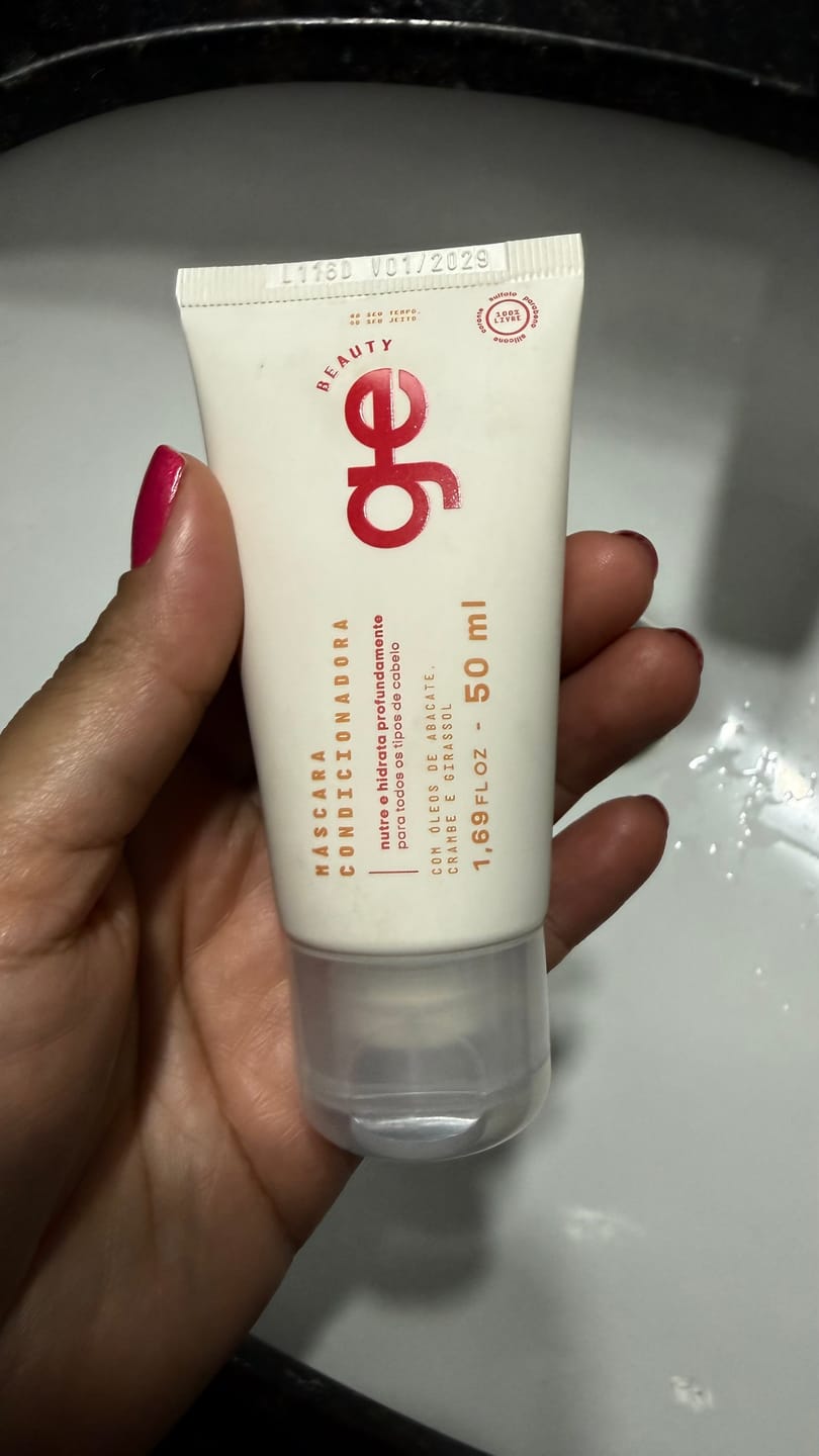Customer photo review of máscara condicionadora | travel size