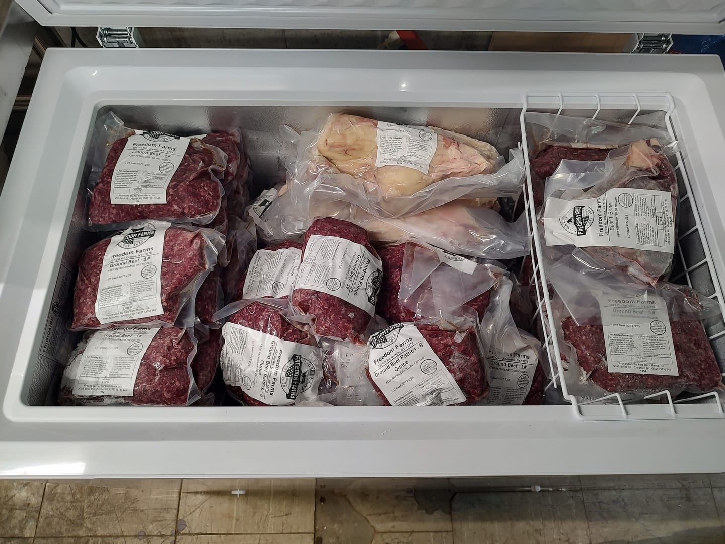 Customer photo review of Beef Meat Share! (Free Freezer)