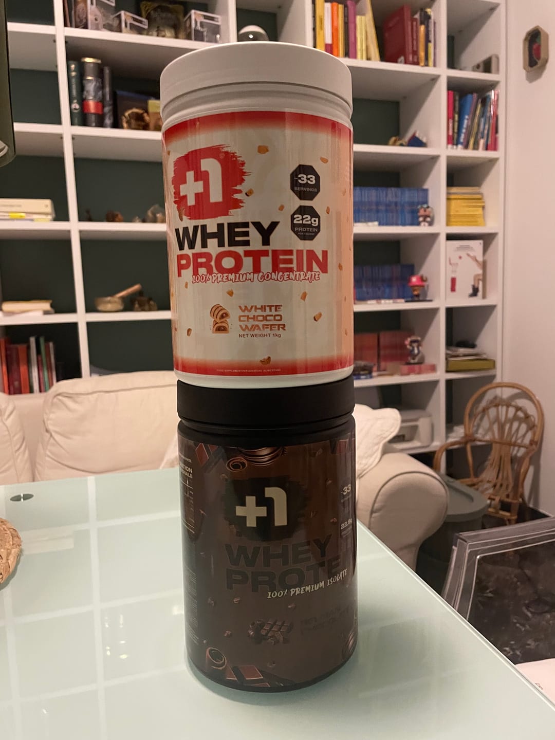 Customer photo review of +1© PREMIUM WHEY PROTEIN ISOLATE (1kg)