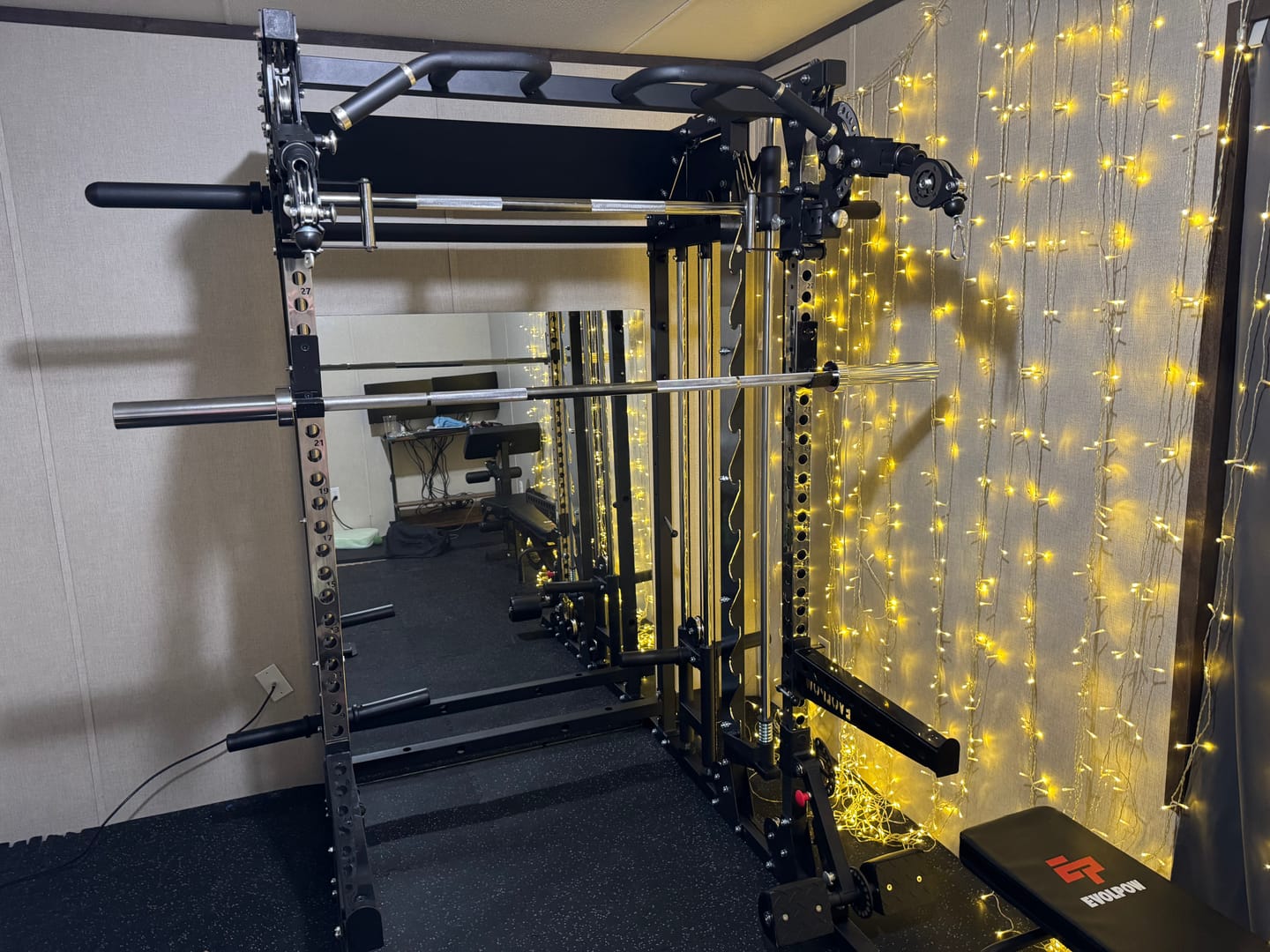 Customer photo review of EVOLPOW M2B Pro Brute All-In-One Smith Machine Home Gym