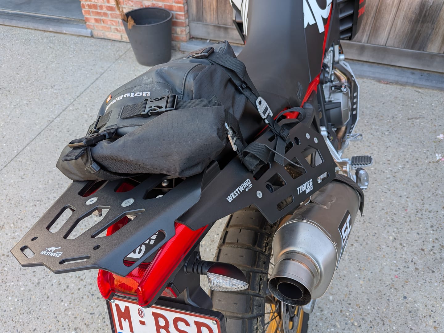 Customer photo review of Aprilia Tuareg 660 Ranger-Wilds Racks