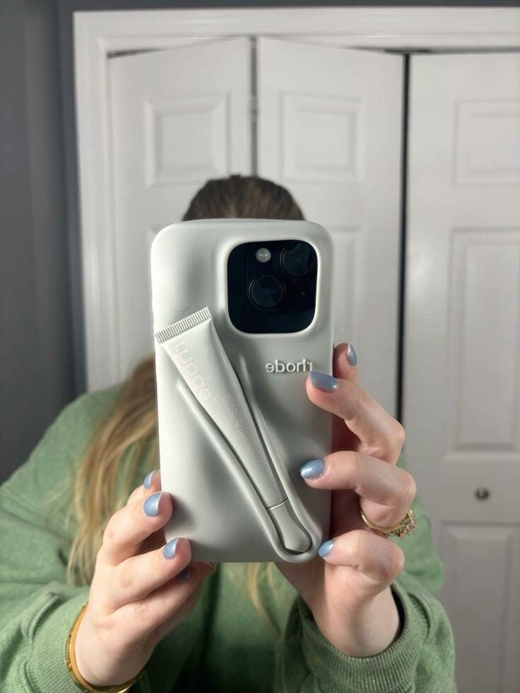 Customer photo review of Rhode Phone Case Rose