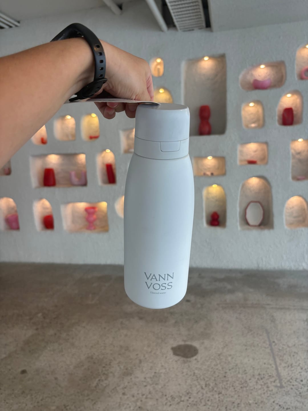 Customer photo review of Ceramic Filtered Water bottle