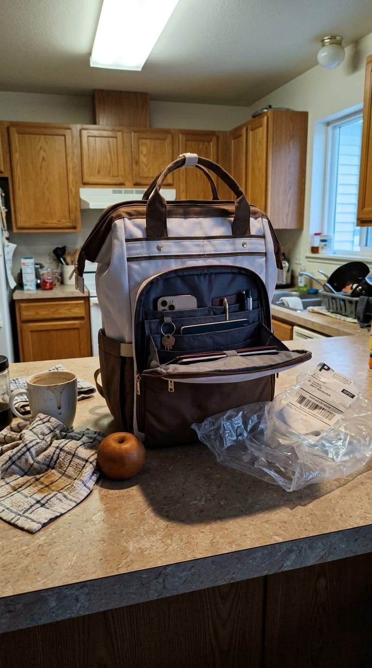 Customer photo review of 4-in-1 Backpack with Lunch Bag