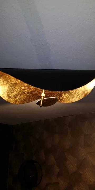 Customer photo review of Gold Leaf Ceiling Light for Bedroom, 40 to 80 cm, Three Tones