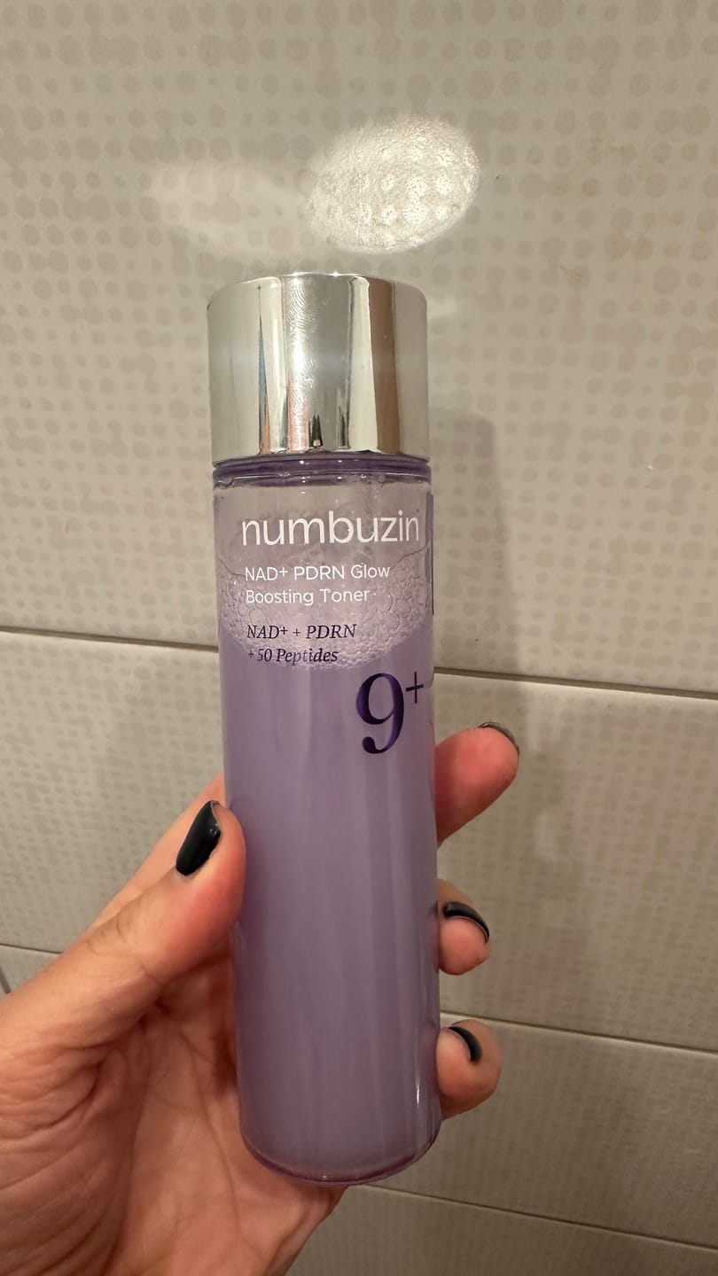 Customer photo review of Atjaunojošs peptīdu toniks Numbuzin No.9 NAD+ PDRN Glow Boosting Toner