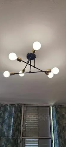 Customer photo review of Iron Ring Chandelier for Dining Table, 25 to 90 cm, Black