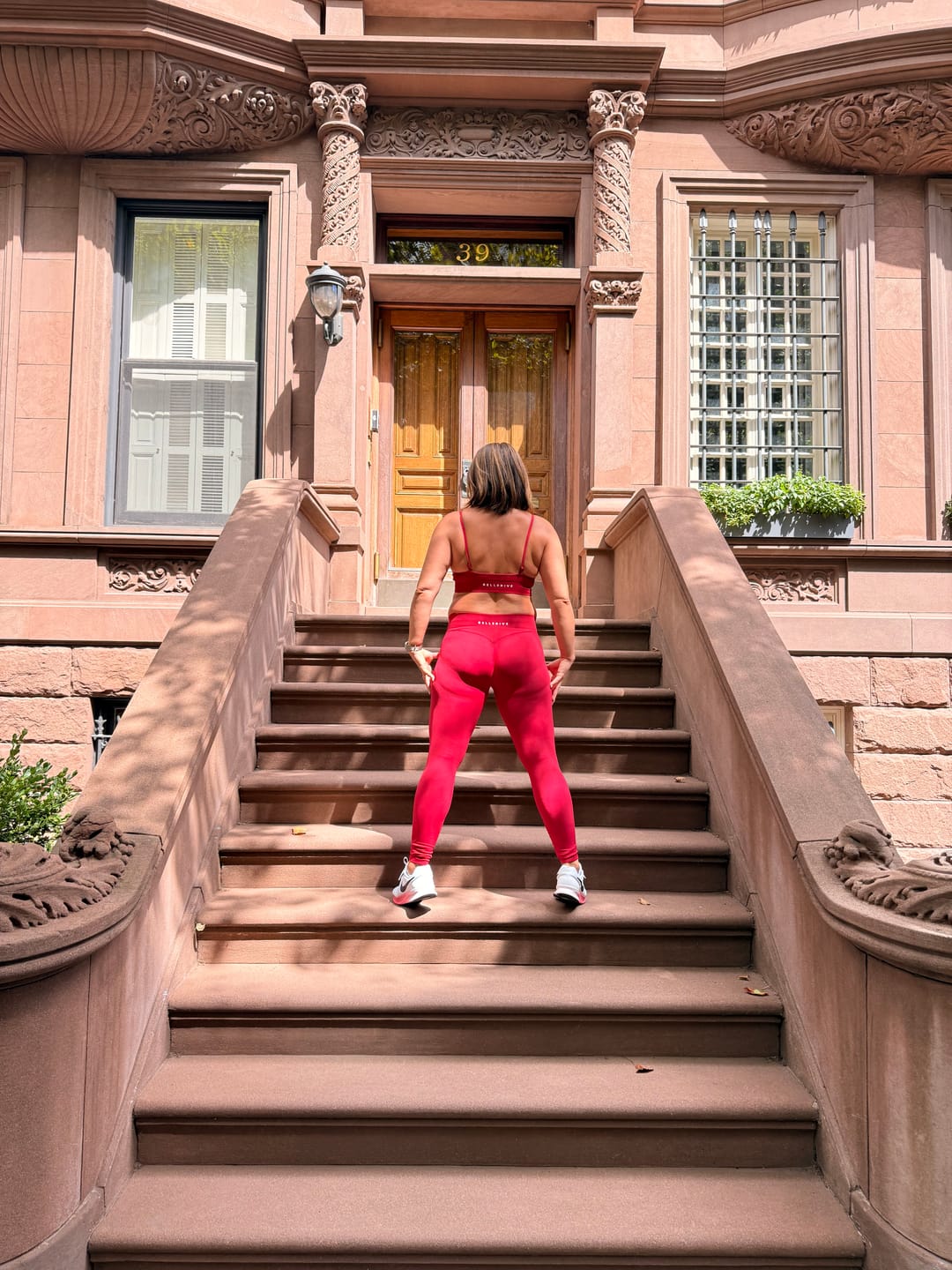 Customer photo review of Sculpt Leggings - Cherry